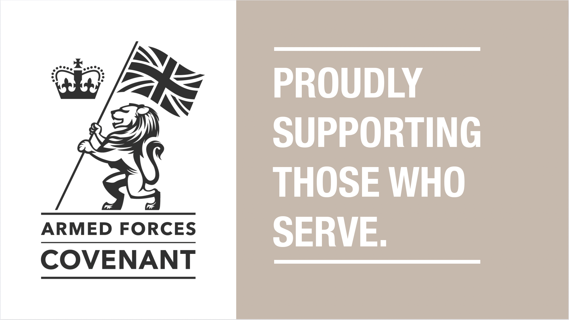 Armed Forces Covenant - Proudly Supporting